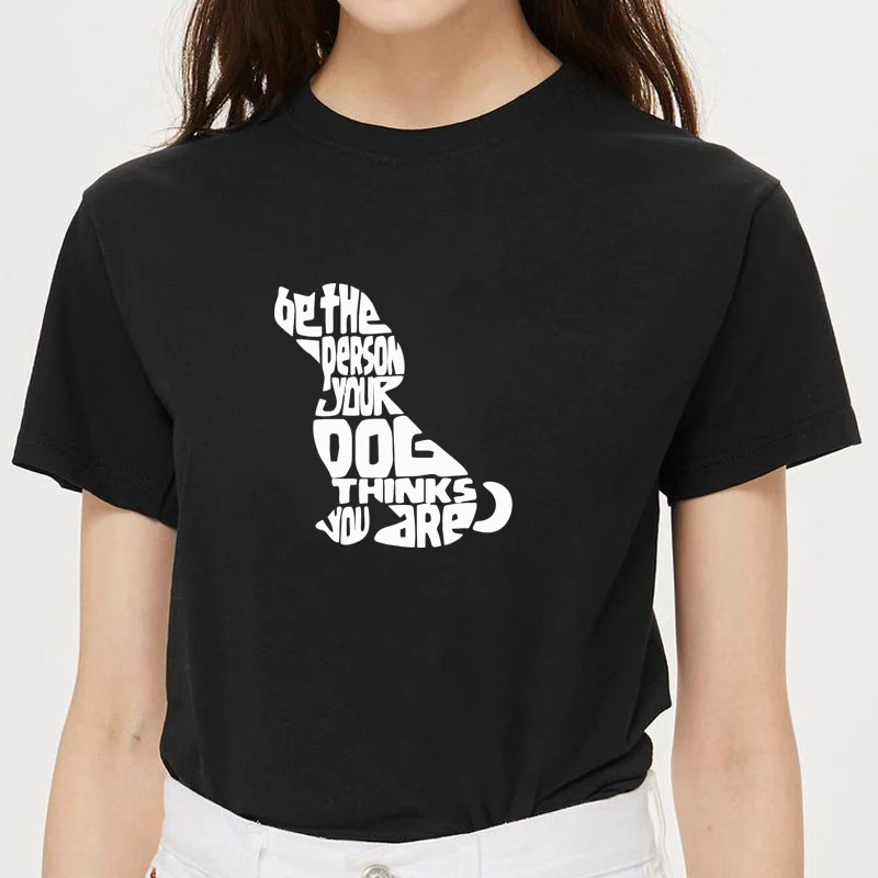 Футболка с принтом собаки футболка изображением животного будьте человеком ваша