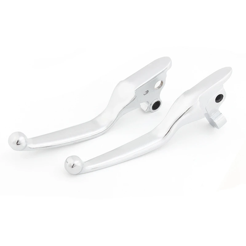 Pair Chrome Clutch Brake Levers Motorcycle for Road King Road Glide FLTR Touring 2008-2013 FLHR FLHR 2014-Up