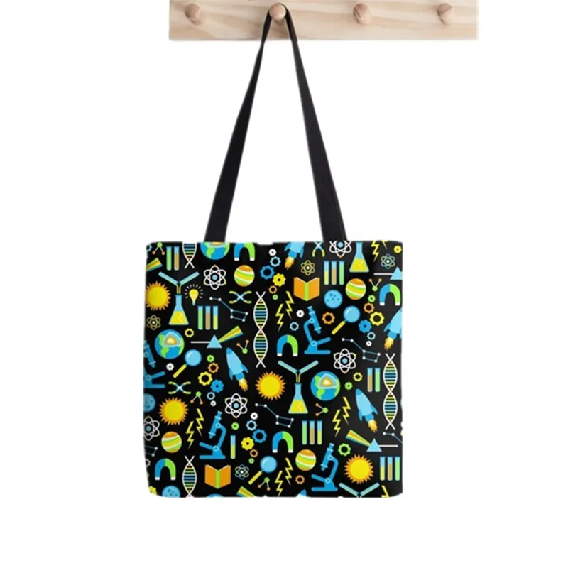 

Женская Холщовая Сумка для шоппинга Harajuku с научными исследованиями