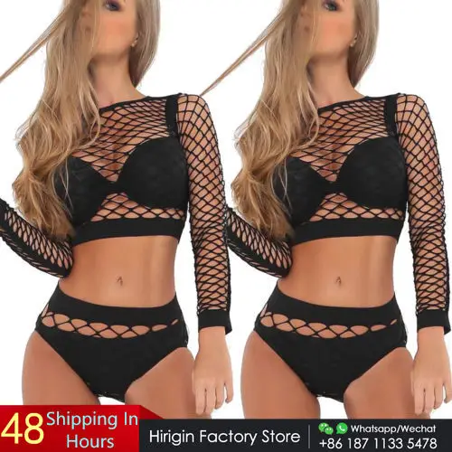 

Новинка 2018, сетчатые пляжные накидки, сексуальный женский комплект бикини, накидки, укороченный топ с рукавами, прозрачные купальные костюм...