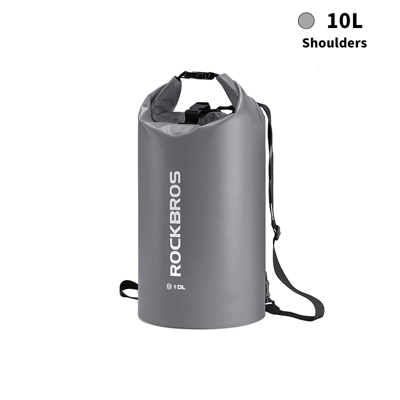 10L ROCKBROS 40л спортивная сумка для плавания водостойкий рюкзак из пвх сумки для женщин и мужчин Спорт на открытом воздухе Пешие прогулки плечо многофункциональный складной Bgas - Цвет: 10L