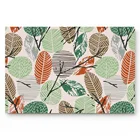 Абстрактные листья и ветки, декор для ванной комнаты