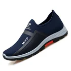 Кроссовки мужские сетчатые без шнуровки, Повседневные Легкие, модная прогулочная обувь, летние