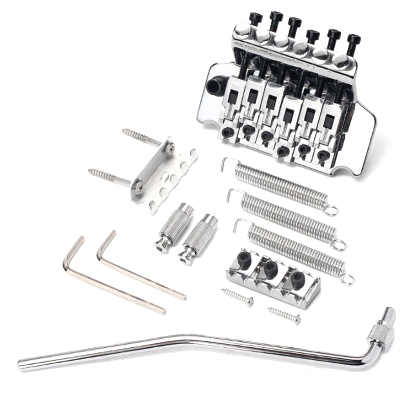 Guitar Bridge Electric Accessories Double Rocking Tremolo System Pull String Complete Set | Спорт и развлечения