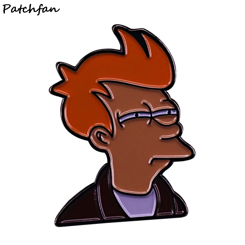 AD760 Patchfan будущее брошь из фильма мультфильм эмаль на булавке для мужчин и женщин