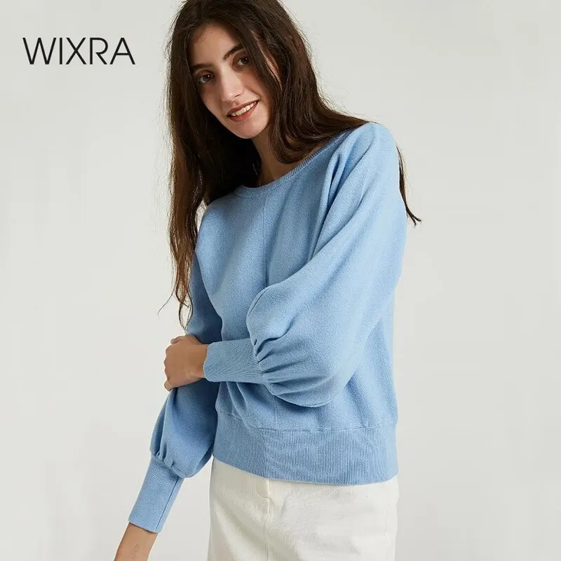 Wixra Женские повседневные кофты с длинным рукавом свитшот толстовка база базовая