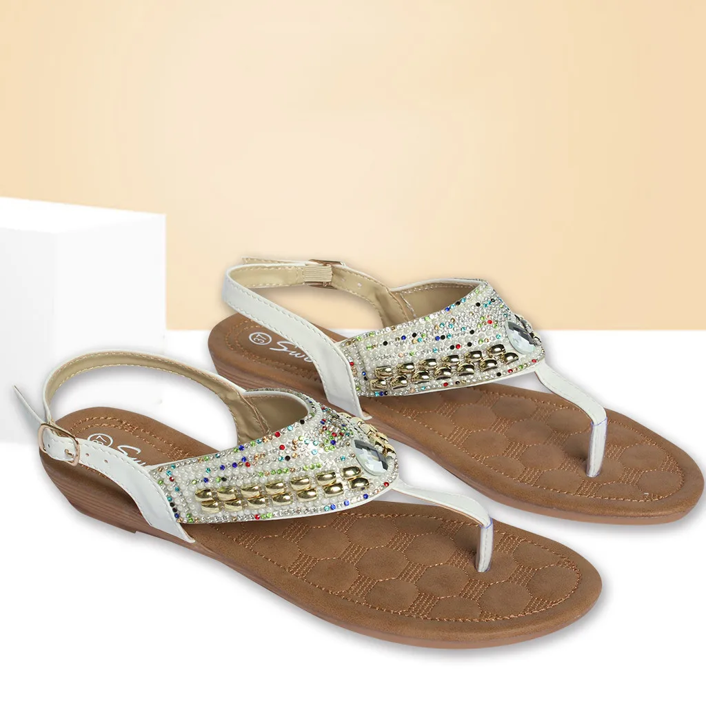 2020 модные сандалии на плоской подошве для женщин летние женские туфли-лодочки с