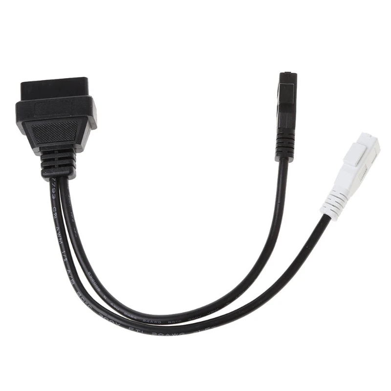 2X2 To 16 Pin Female OBD2 Diagnostic Connector Adaptor Cable For VAG 20cm/7.87&quot Plastic Black KKL USB Interface |