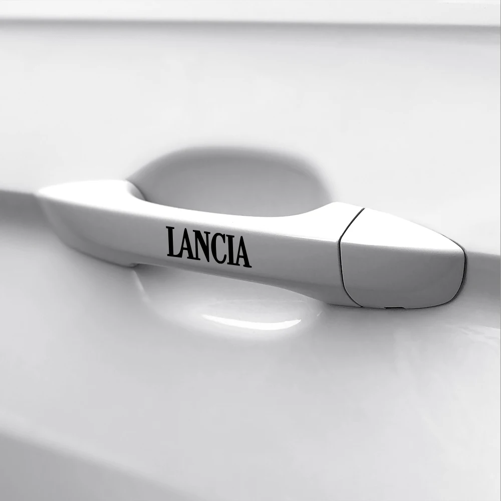 4 шт. наклейки на дверные ручки автомобиля LANCIA Delta STRATOS Y Phedra Thema ypсило аксессуары