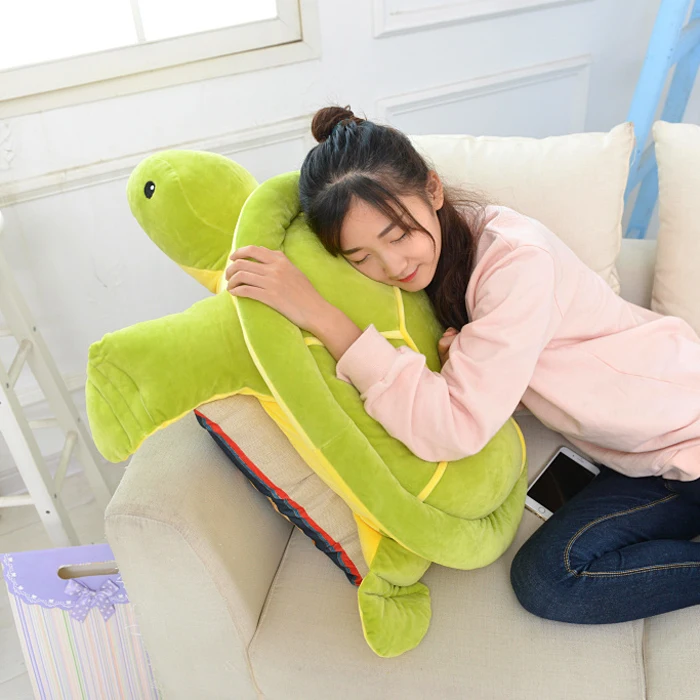 Черепаха плюшевая игрушка Подушка напольная Подушка-коврик гигантский плюшевый