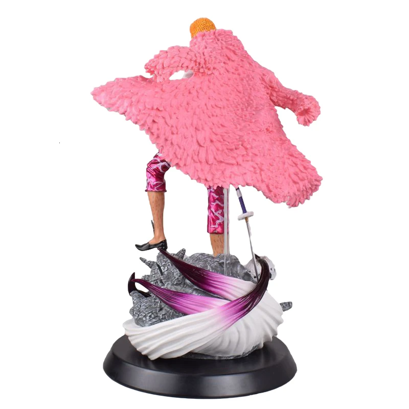 Online One Piece Action Figure GK Donquixote Doflamingo 37cm Puppe Modell Statue Sammlung Spielzeug Anime Exquisite Qualität Desktop Figma