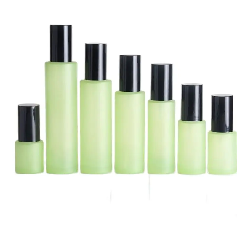 Пустая стеклянная бутылка с распылителем 80 мл 60 40 30 20 насосом для лосьона баночка