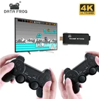 Игровая консоль DATA FROG, 2,4G, двойной беспроводной контроллер, 300010000 встроенных игр, поддержка PS1GBA