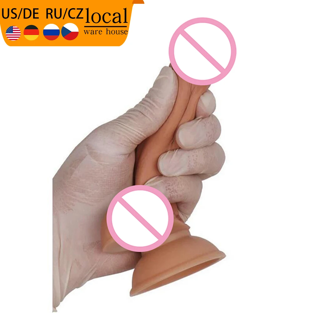 Eyung Skin Feeling Реалистичный дилдо из мягкого материала огромного размера с присоской, секс-игрушки для женщин, страпон, женская мастурбация.