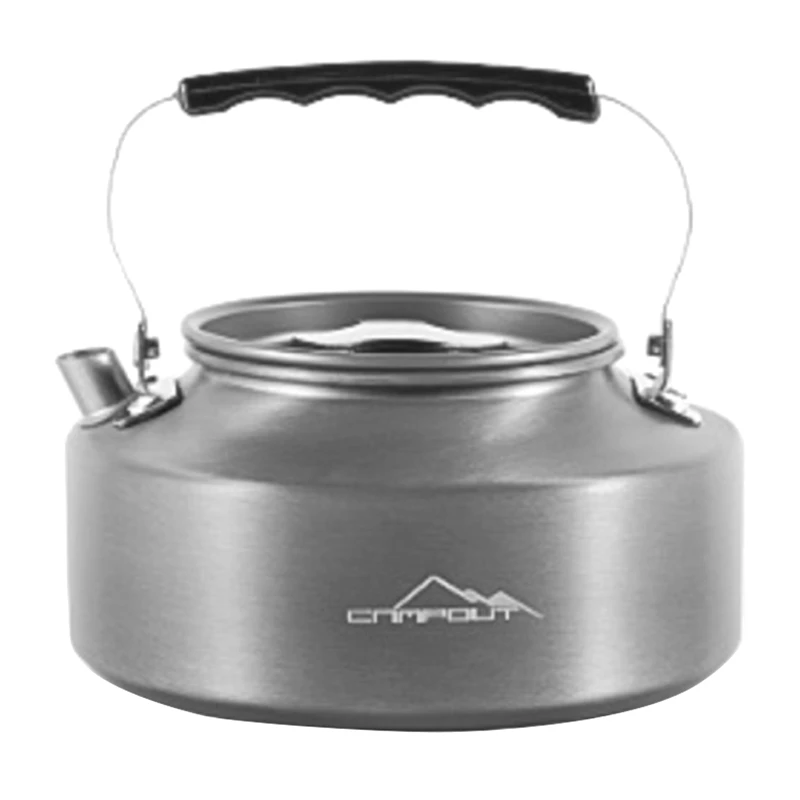 

Top!-CAMPOUT Portable Water Kettle Water Pot Teapot Coffee Pot Whistling Aluminum Alloy Tea Kettle Outdoor Camping Hiking Picnic