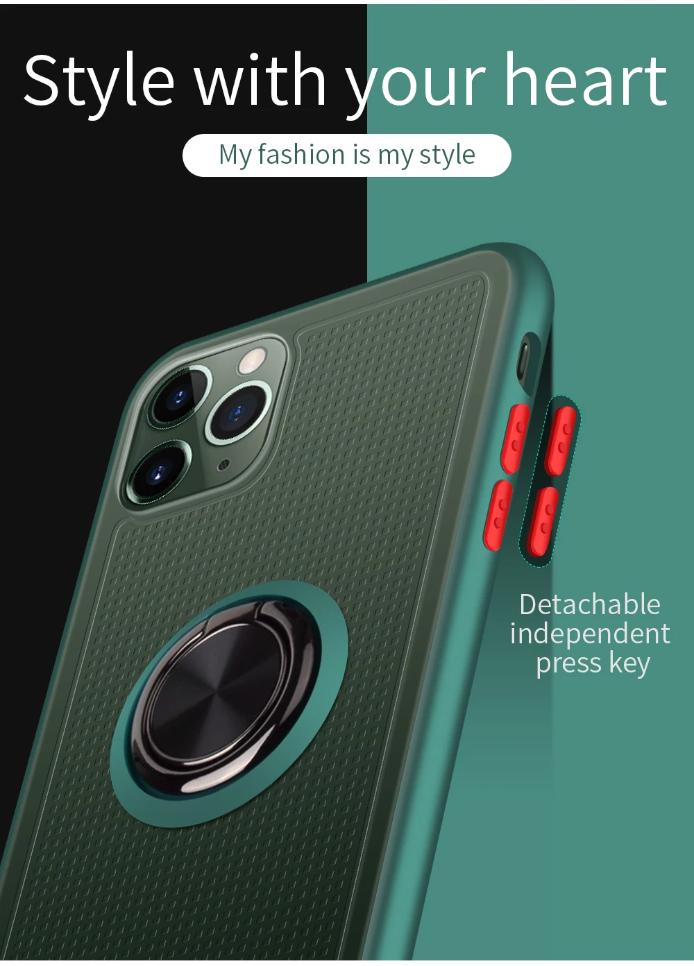 Противоударный чехол OTAO с магнитным кольцом для iphone XS MAX XR X 8 7 6 6S Plus, жесткая задняя крышка для iphone 11 Pro MAX, чехол s Coque