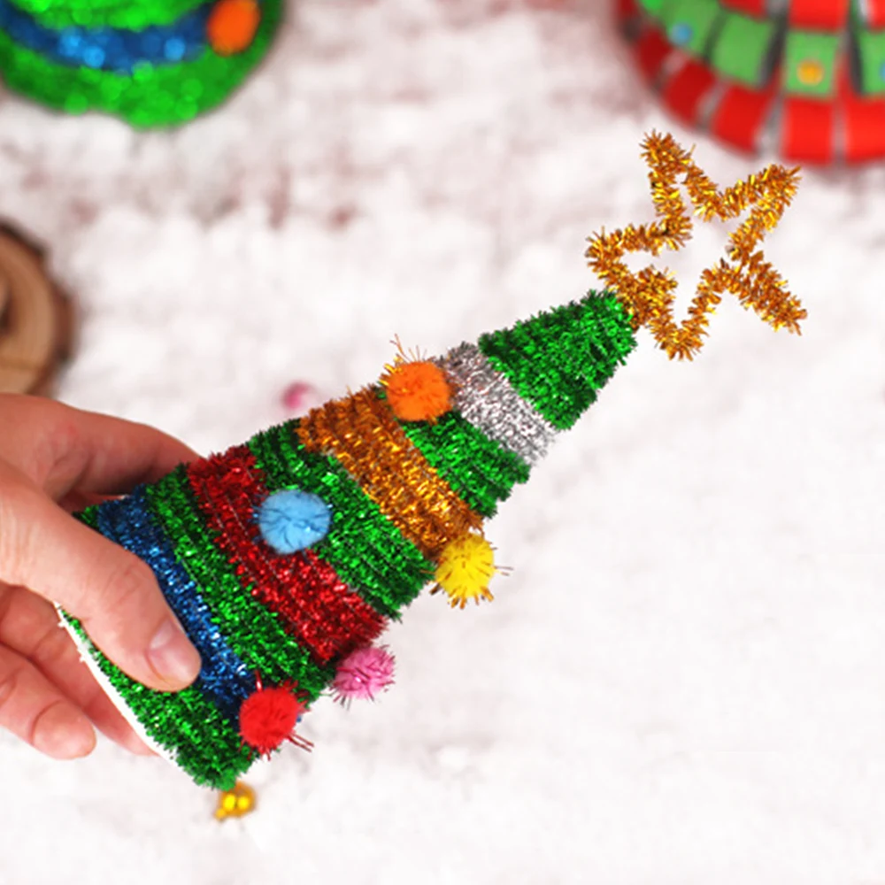 Самодельная Рождественская елка сделай сам съемная Мини бумажные украшения