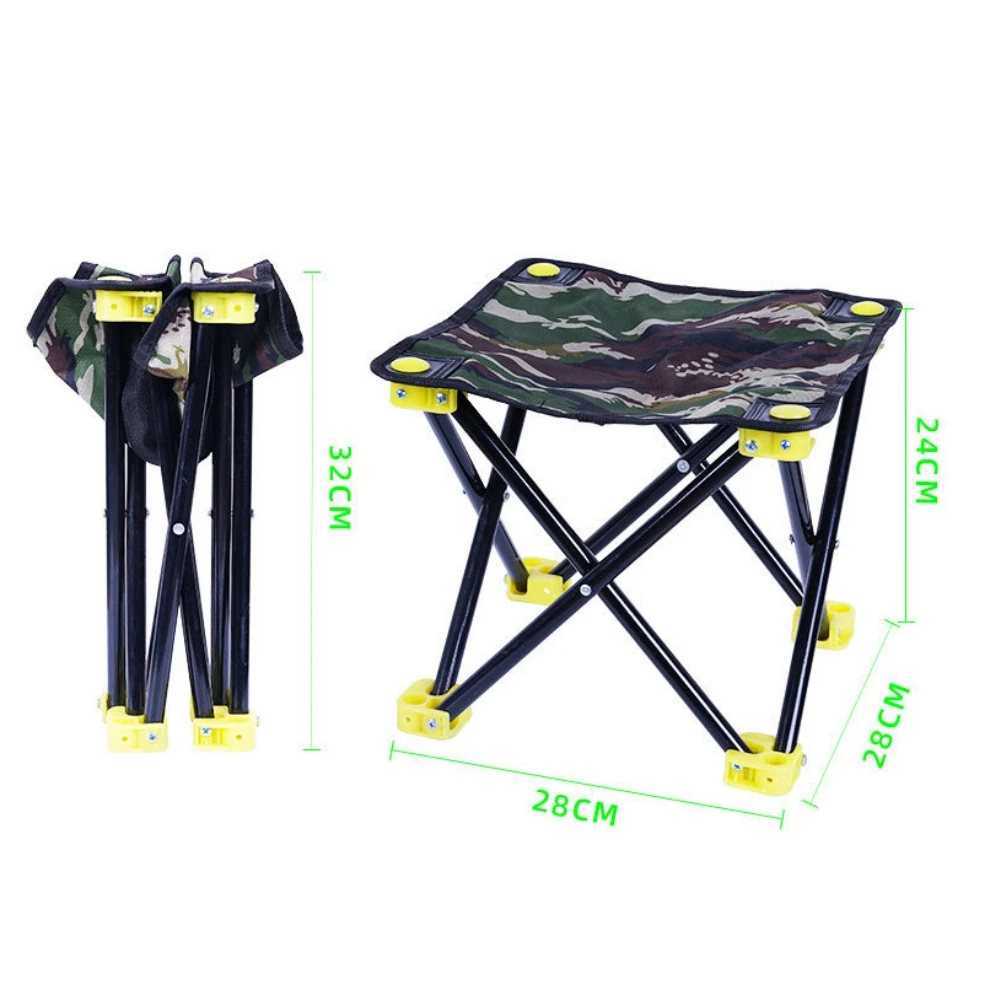 

Outdoor Folding Fishing Chair Foldable Nylon Cloth Picnic Camping Chair Lightweight Portable Easy To Carry Outdoor Furniture