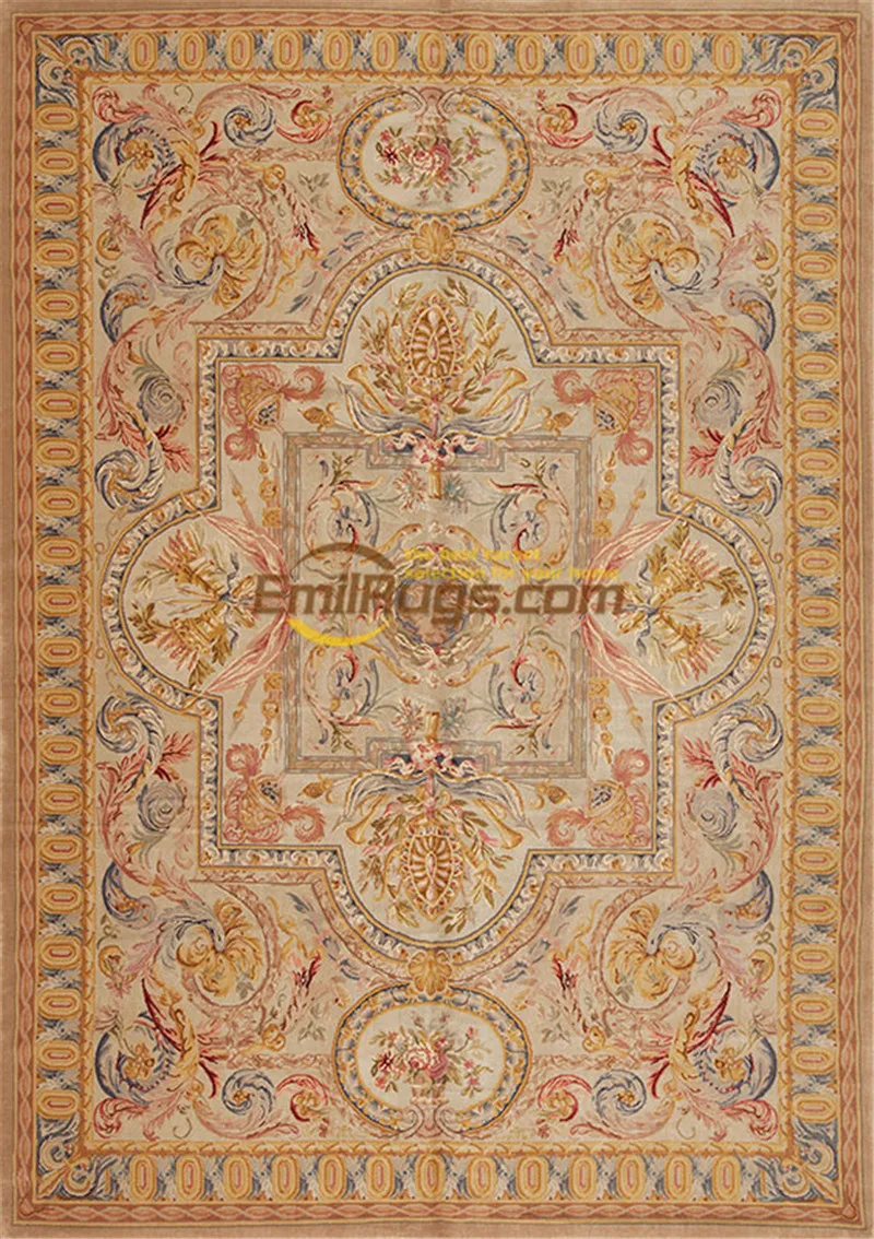 Kopen Savonnerie Stijl Handgeknoopte Wol Stapel Gebied Tapijt Geweven Voor Tapijten Woonkamer Pluche Wol Voor Luxe Ronde Tapijt Runner Tapijt