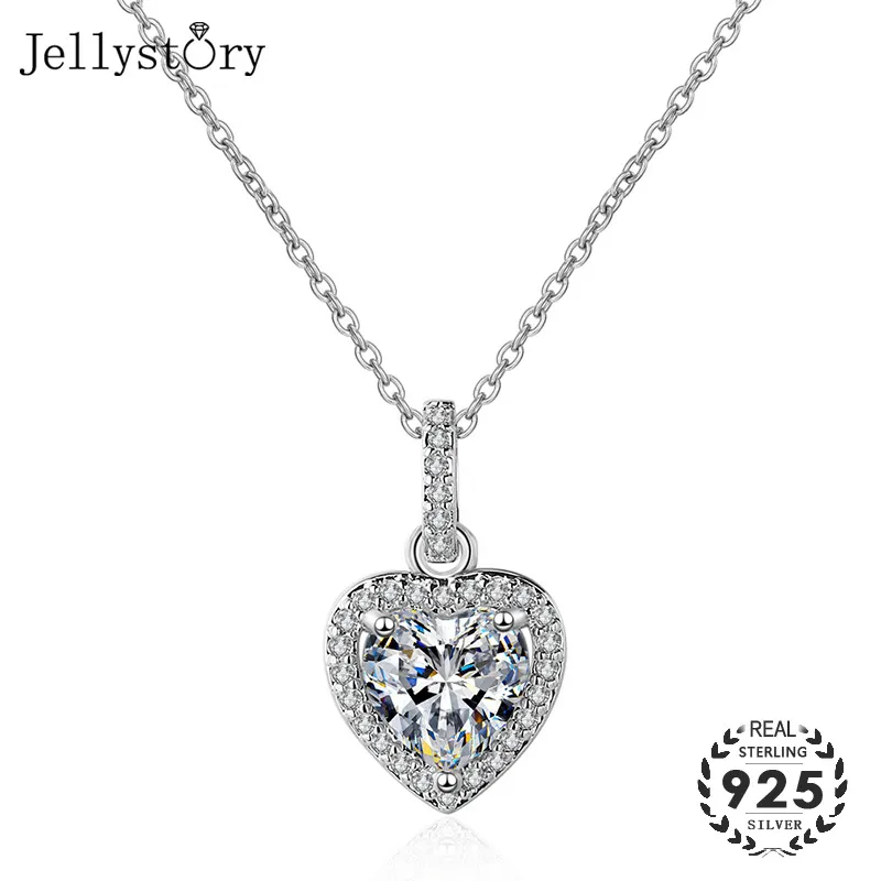 Jellystory романтический 925 из стерлингового серебра с подвеской в форме сердца