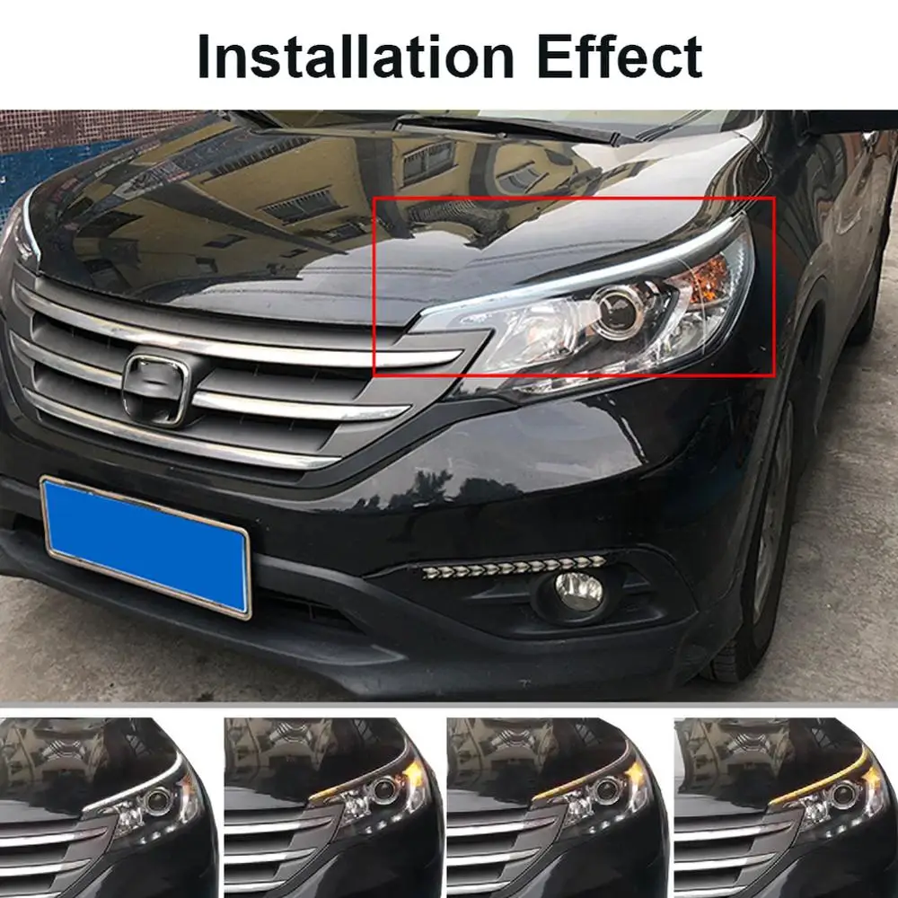 Ультратонкая наружная Светодиодная лента для дневных ходовых огней дневные