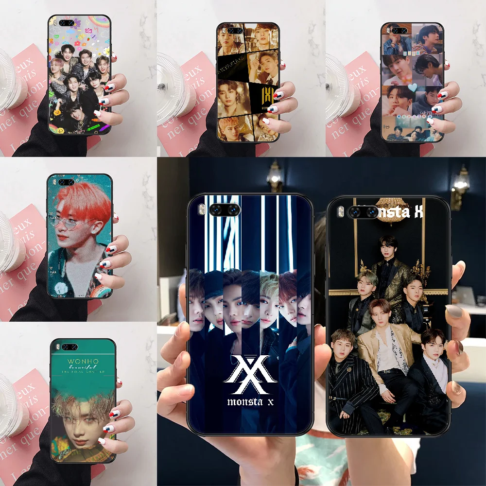 Чехол Kpop Monsta X для телефона Xiaomi Mi Note 8 9 10 11 9T 10T A3 Lite Pro Ультрачерный модный