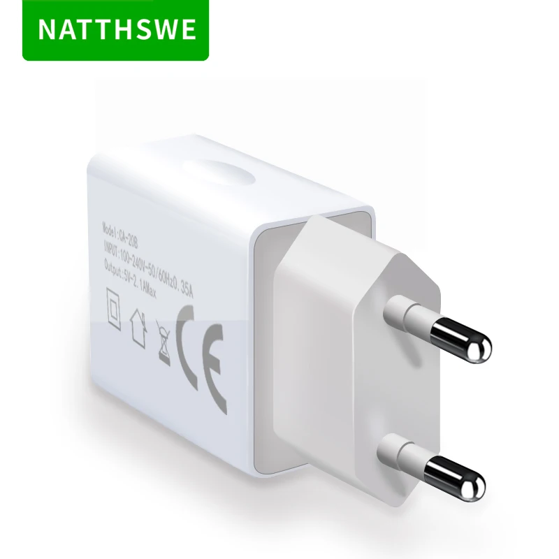Быстрое зарядное устройство NATTHSWE 3 0 с двумя usb портами для iPhone X 8 7 samsung Xiaomi huawei