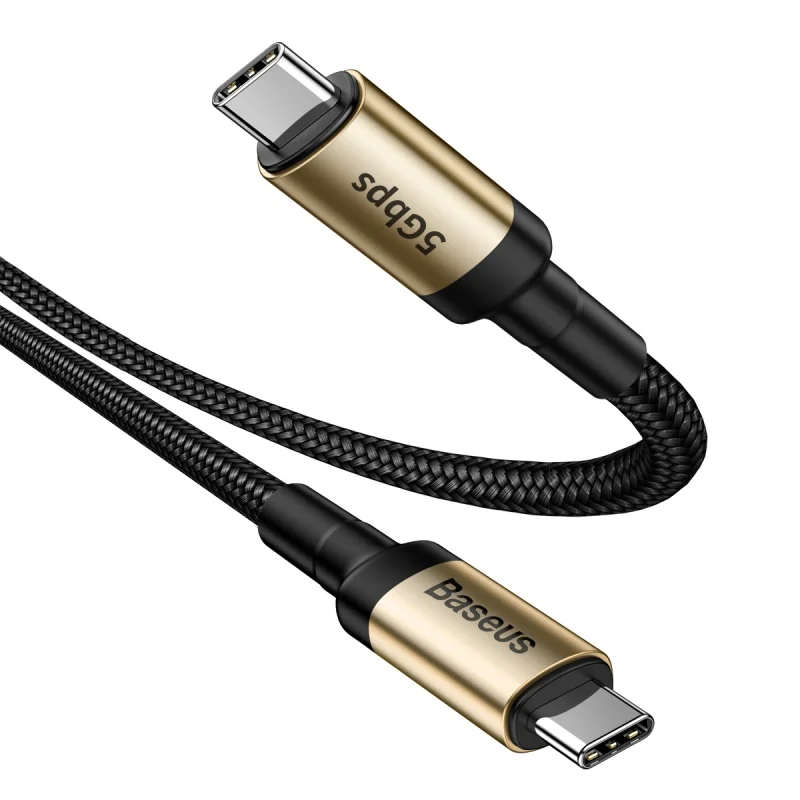 Кабель usb type c к usb type c для macbook pro samsung xiaomi notebook air usb c зарядное устройство pd кабель Быстрая зарядка данных 5A - Цвет: 60W 3A 5Gbps Gold