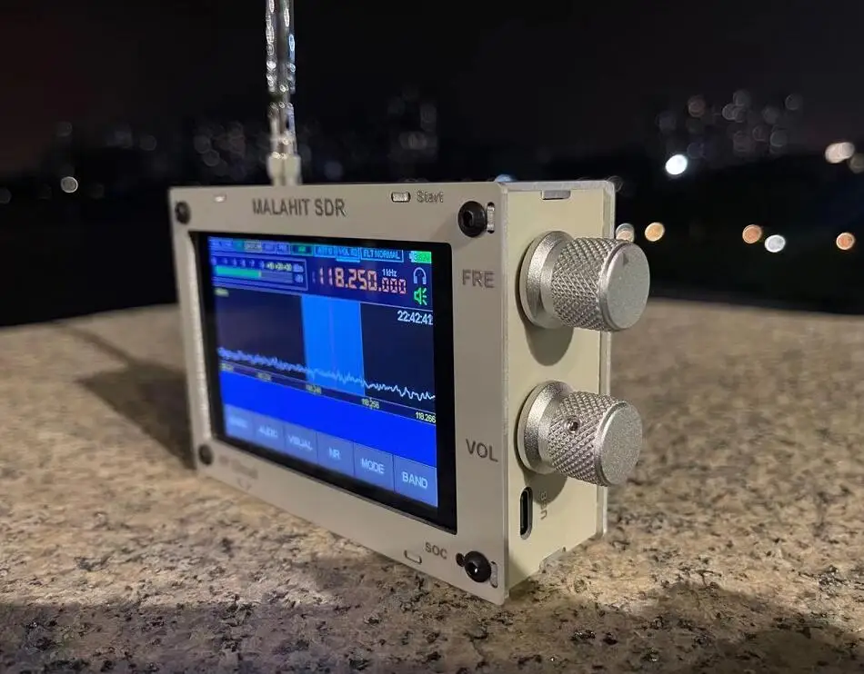 1 10d 50 кгц-2 ГГц Малахит Malahit SDR радио DSP приемник AM/SSB/NFM/WFM + динамик аккумулятор