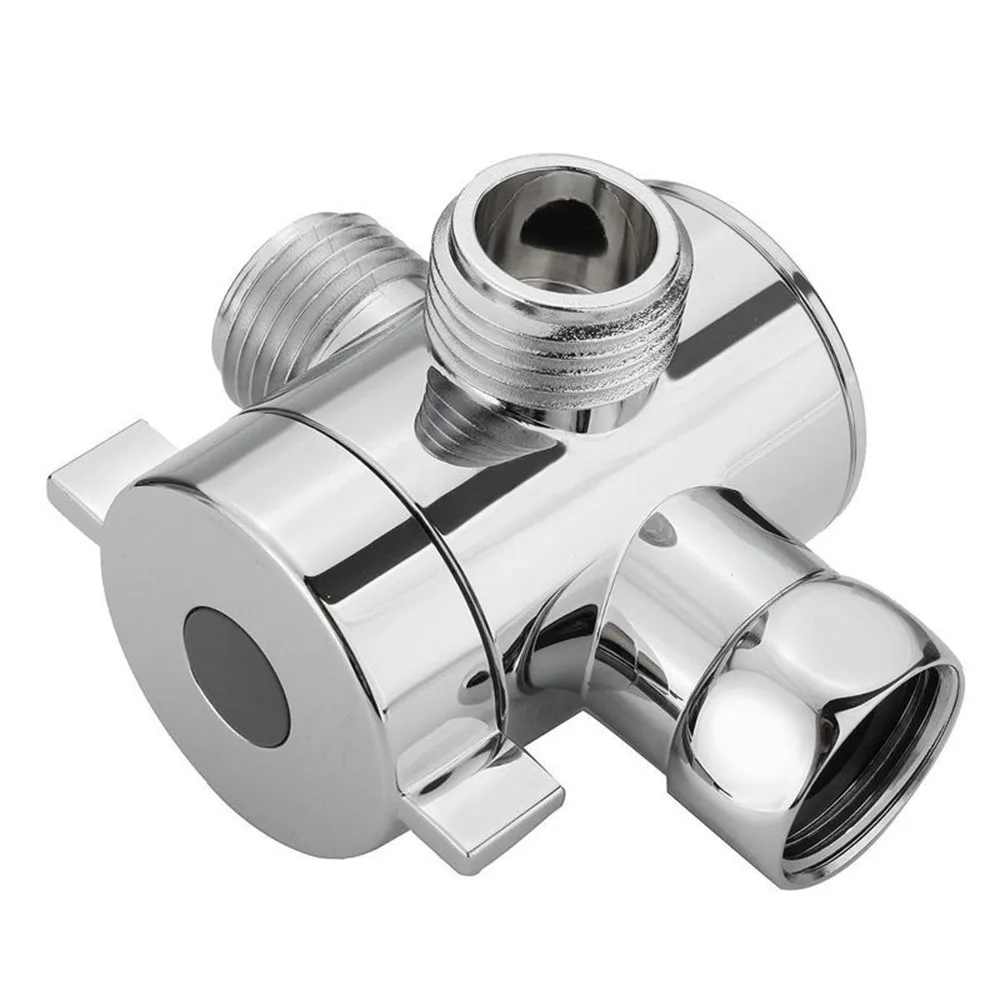 

1/2 Inch ABS Way Diverter Hose Fitting Tee T Shape Adapter Connector for Angle Valve Hose Bath Shower Arm Toilet Faucet Part