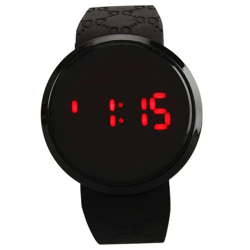 Часы Sunstone Модные мужские LED Touch Sn Дата День силиконовый браслет часы цифровые