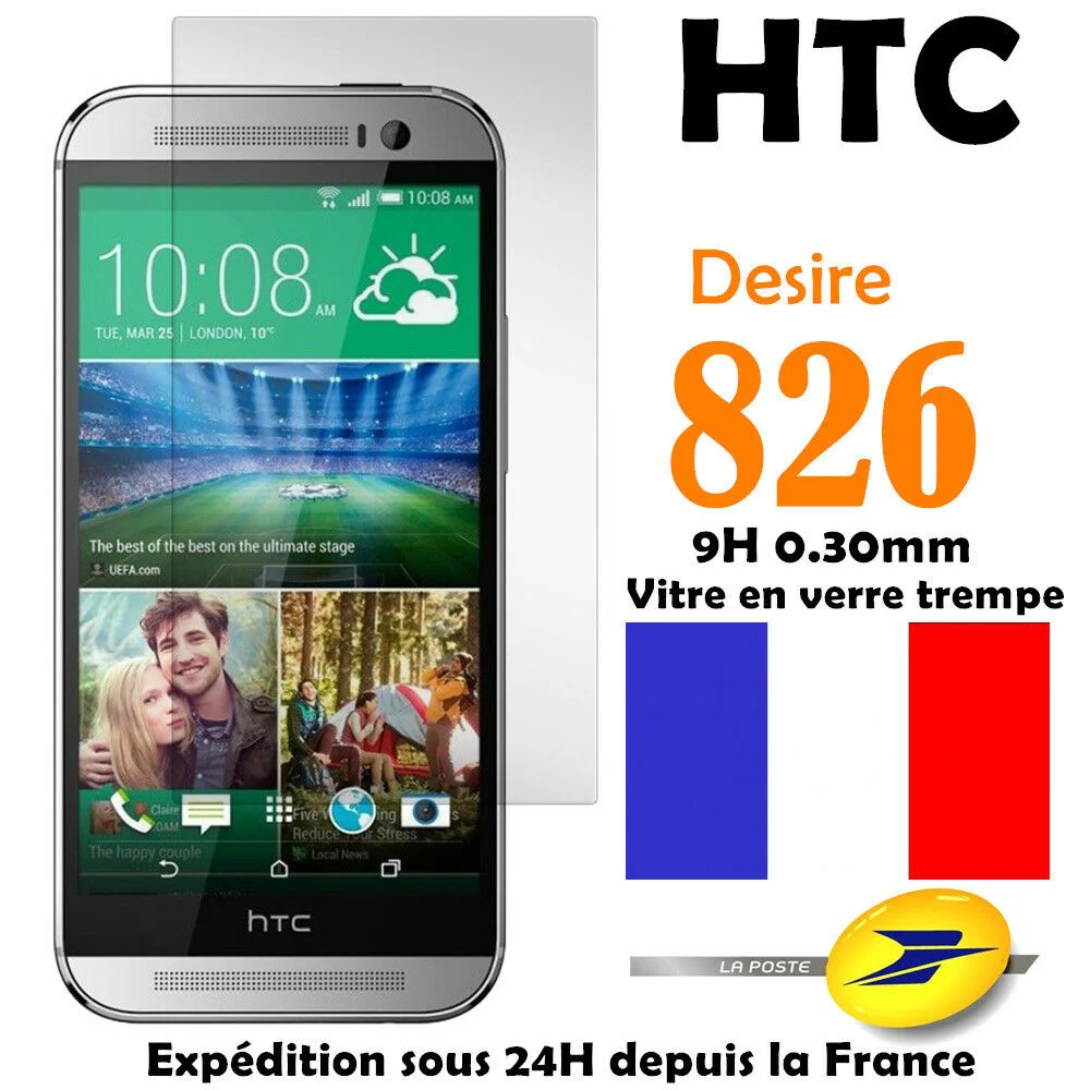 

For HTC Desire 826 Vitre PROTECTION en VERRE tremp film protecteur d'cran