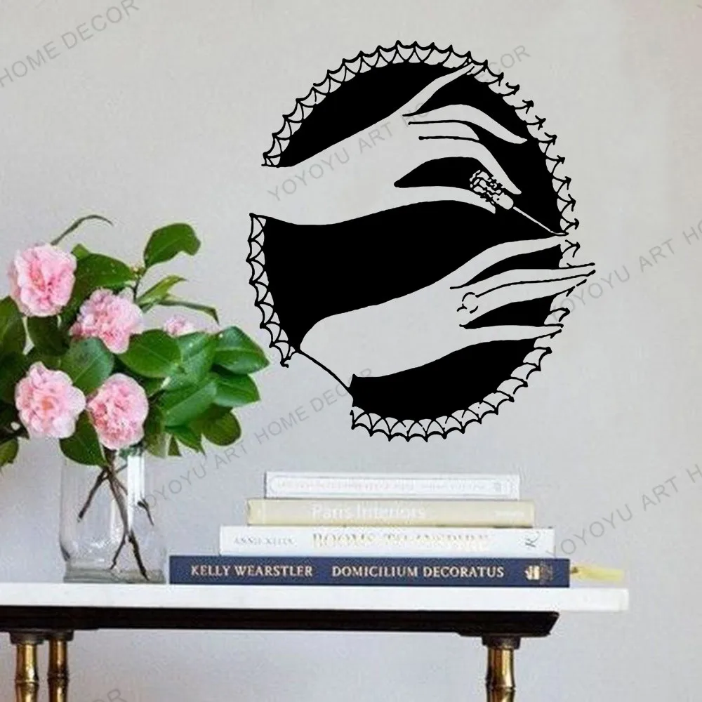 Спа и массажные обои наклейки для ногтевого салона Настенный декор цветы массаж