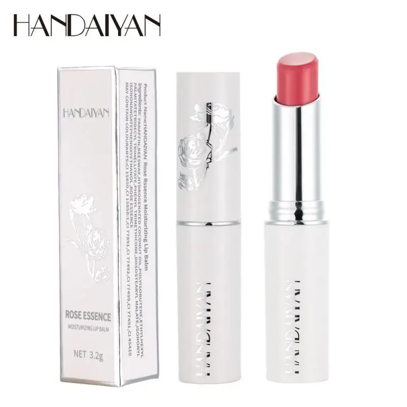

Brightening Lip Gloss 8-color Moisturizing Rose Essence Lipstick Moisturizing Hydrating Lip Balm Lasting TSLM1