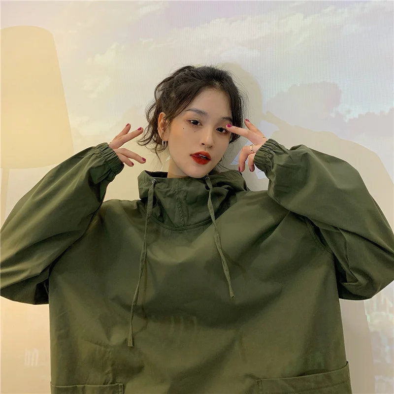 

Autumn Winter Women's Soild Hooded Couple Korean Long Sleeved