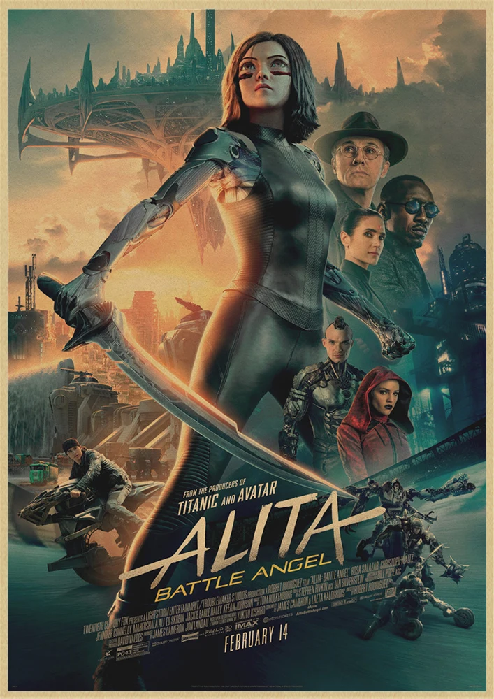 2019 постер для игры в кино Алита боевой Ангел картины на стену печать гостиной