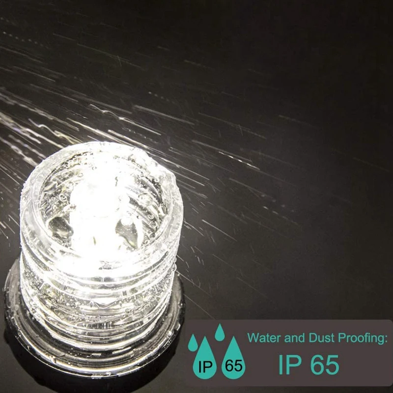 

12inch LED Boat Navigation Light All Round Adjustable Boat Light Anchor Light for Fishing Boat Yacht Pontoon