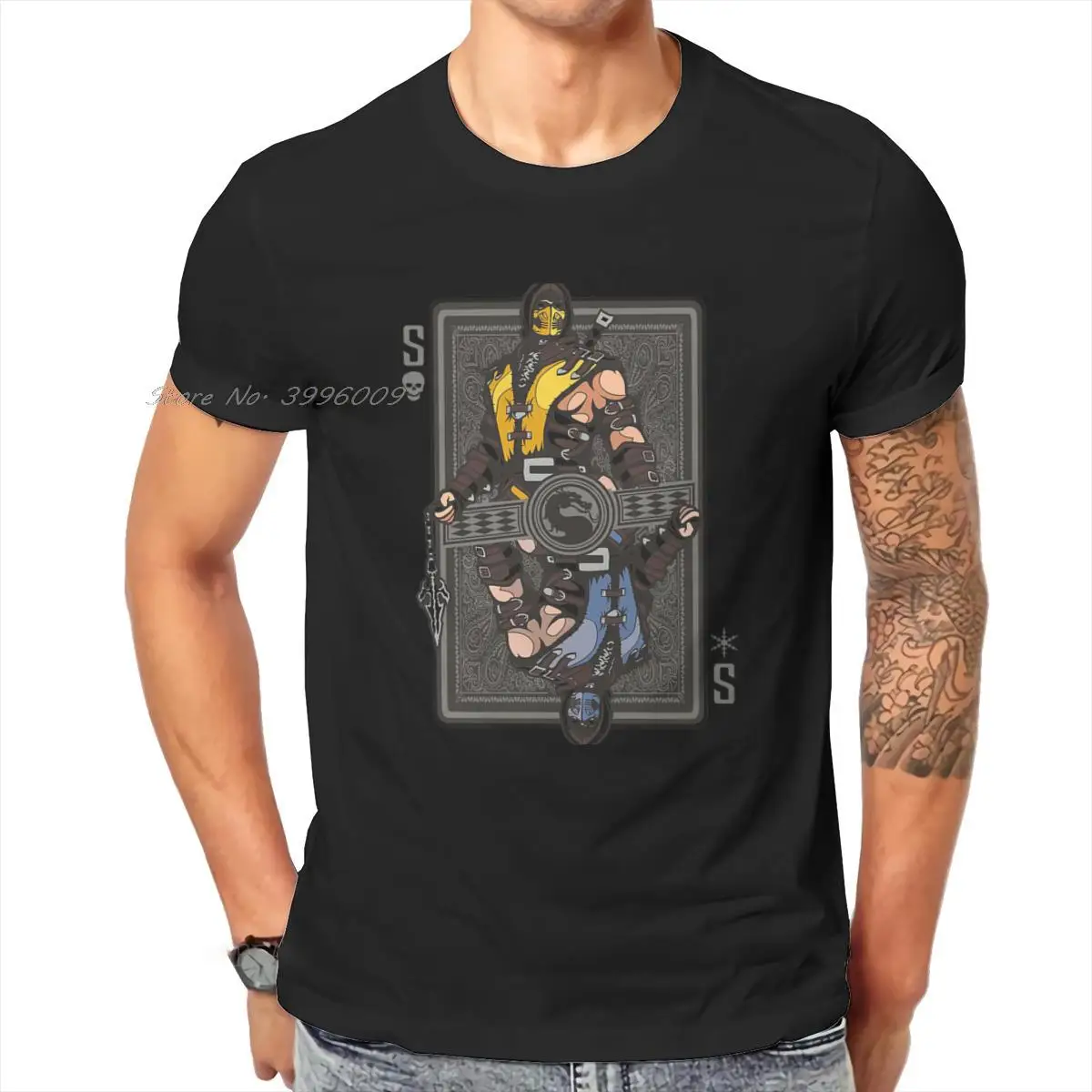 

Mortal Kombat Video Game Scorpion vs Sub Zero Classic T Shirt Grunge Summer Oversized Cotton Men's Tops Harajuku Crewneck TShirt