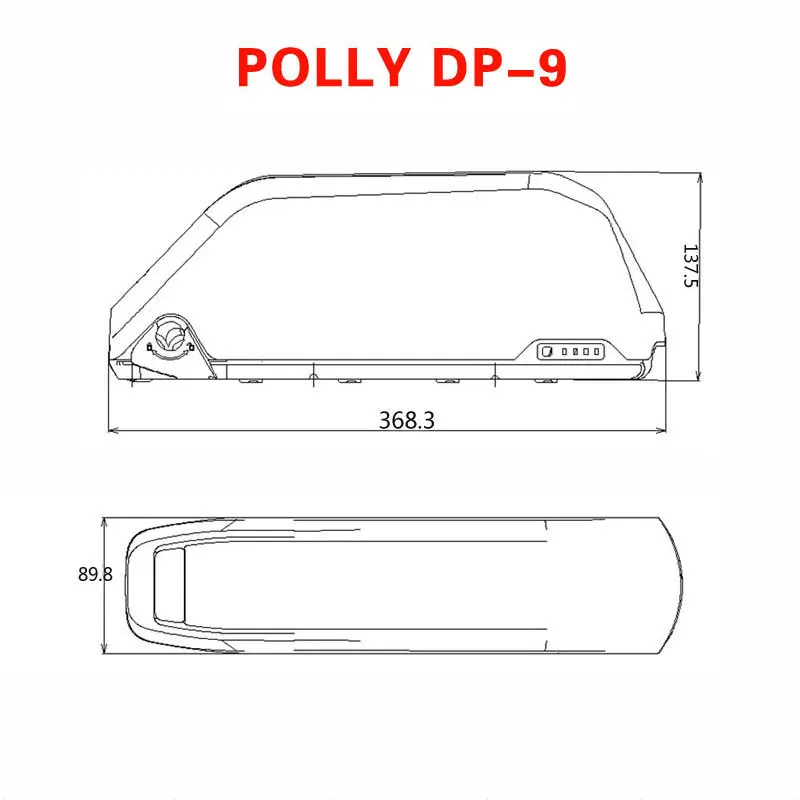 Чехол для аккумулятора Polly Down Tube Downtube Electric bike E-bike 10S 6P 7P 13S 14S 5P никелевые полосы 18650