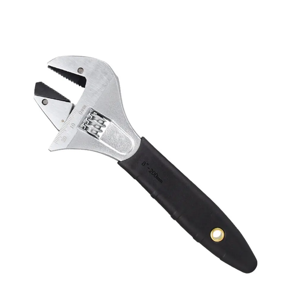 

Spanner Wide Adjustable Wrench Universal Ratchet Wrench Key Nut Wrench 8 / 10 Inch Large Opening Adjustable Spanner Repair Tools
