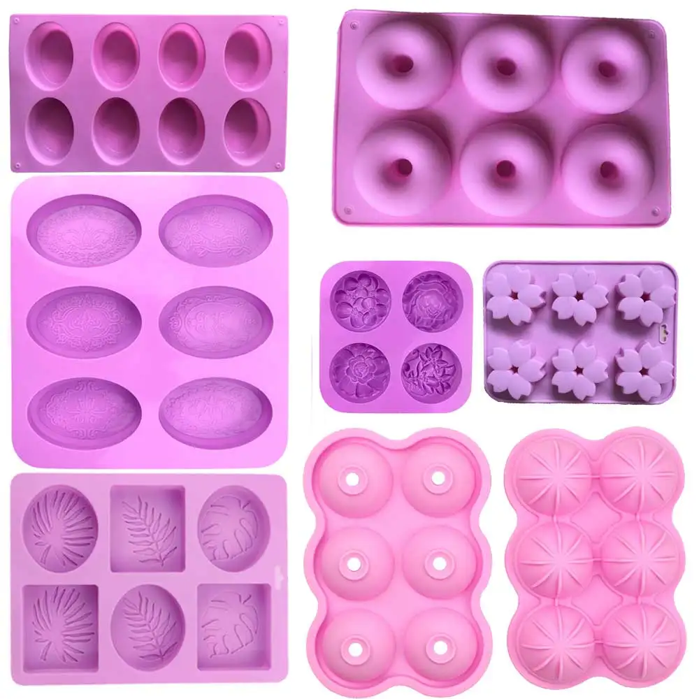 

Silicone Mold for Baking Donuts Heart Soap Confectionery Equipment Bread Tray Cake Decoration Molds Accessories Kitchen Gadget