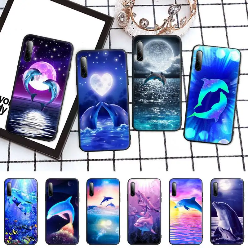 

Animal Cute Dolphin Phone Case For Honor 7A Pro 7C 10i 8A 8X 8S 8 9 10 20 Lite Silicone Cover