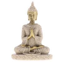 the sandstone meditation buddha statue sculpture indian handmade buddha figurine decoration home miniature items ornament