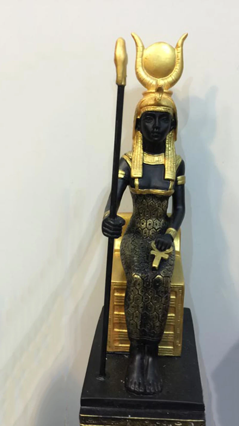 Египетские боги красоты египетская статуя для декора-сидя Isis(Auset), Osiris(Usiris), Mut, Bennu Коллекционная статуэтка, Египет