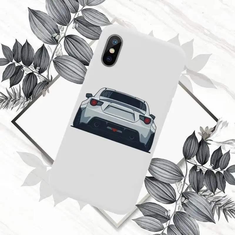 

Sports Cars Male Men Phone Case White Candy Color for iPhone 11 12 mini pro XS MAX 8 7 6 6S Plus X SE 2020 XR