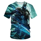 Мужская и женская футболка с 3D-принтом, повседневная спортивная футболка с коротким рукавом и круглым вырезом, дышащая, лето 2021