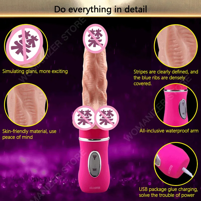 Водонепроницаемая автоматическая секс машина 10 скоростей телескопический