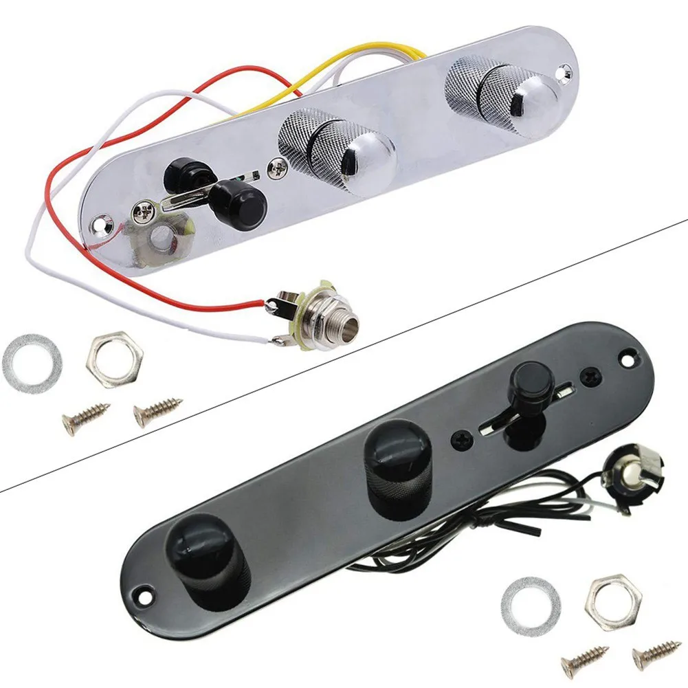 

Metallor Tele Prewired Control Plate 3 Way Switch For Tele Telecaster With Guitar Socket Electric Guitar Circuit Board