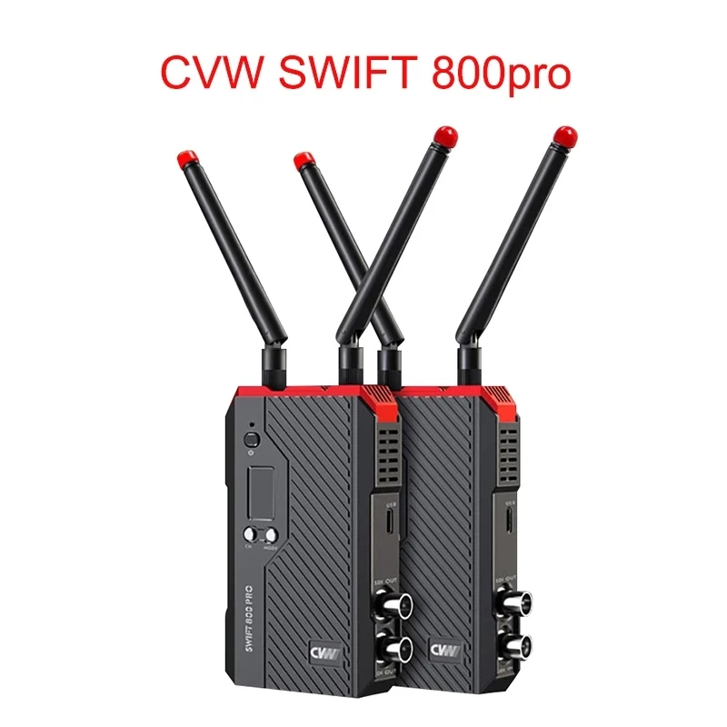 

CVW SWIFT 800pro 800ft Wireless HD Image Video Transmission SDI Wireless Transmitter Receiver Phone APP Monitoring 800 Pro