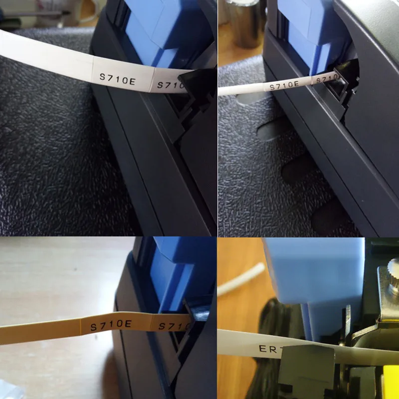 6 9 12 мм кассеты для этикеток белые серебристые желтые наклейки BIOVIN Cable ID Printer